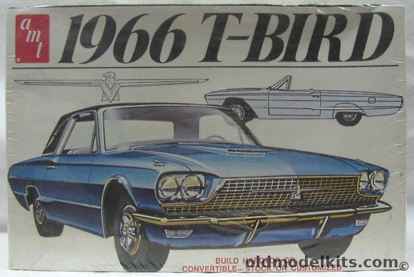AMT 1/25 1966 Ford Thunderbird Convertible or Hardtop - Stock or Customized, T269 plastic model kit